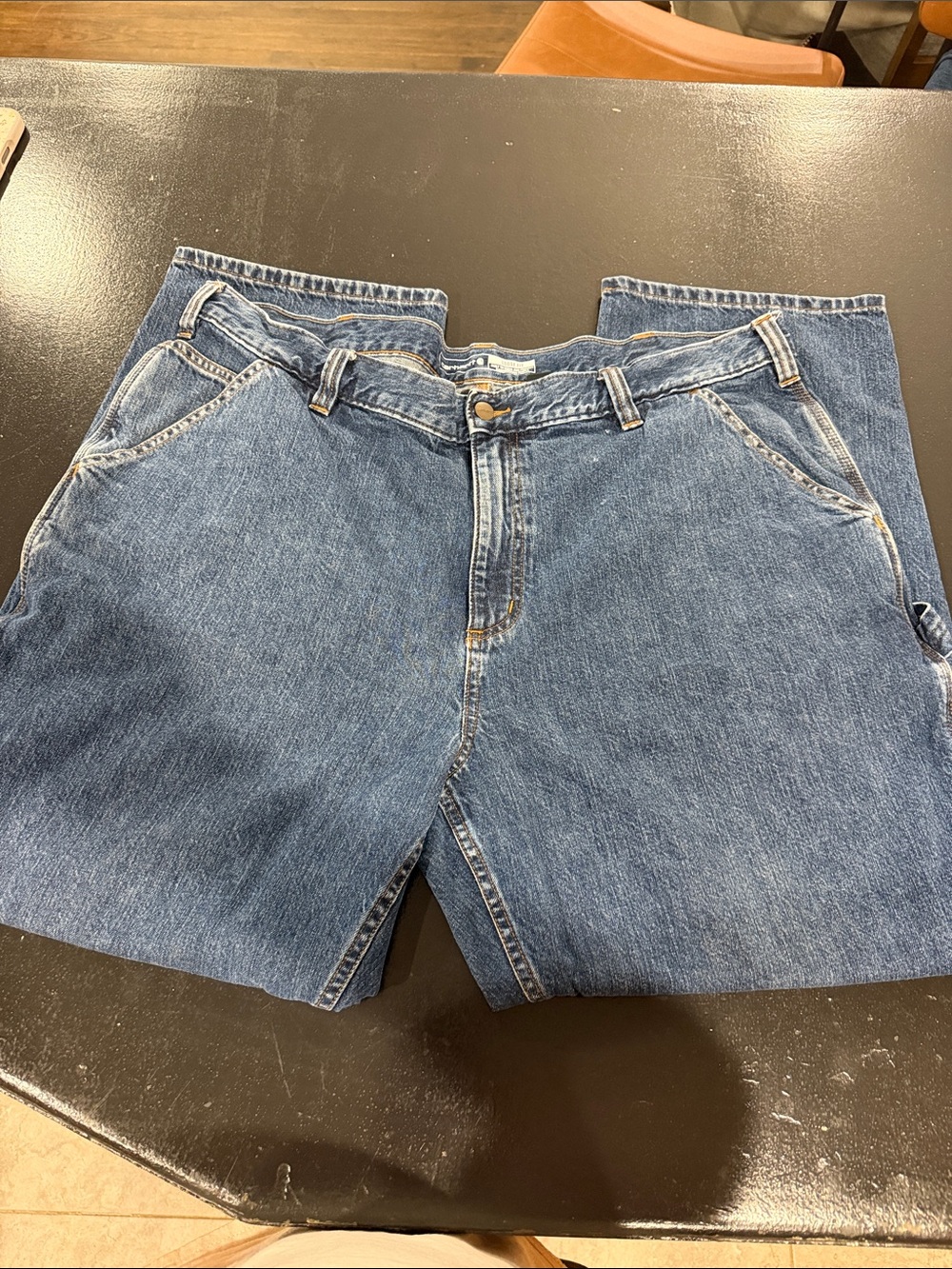Carhartt Men's Relaxed Denim Jeans in Blue Wash